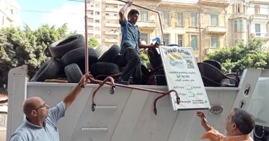 رفع 40 حالة إشغال طريق فى حملات مكبرة وسط الإسكندرية
