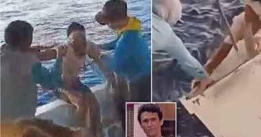 صياد يقضى 11 يوما تائها فى المحيط وثلاجة تنقذه من الموت.. فيديو