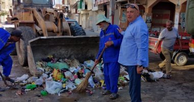 تنفيذ حملات نظافة لشوارع مدينة العريش تشمل الميادين ومحيط المدارس