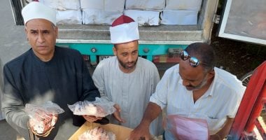 وزارة الأوقاف: توزيع 10 أطنان لحوم يوميا على الاسر الأولى بالرعاية