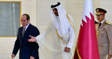 الرئيس السيسى وأمير قطر بحثا تعظيم العلاقات التجارية والاقتصادية والاستثمارية.. صور