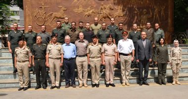 أكاديمية ناصر العسكرية للدراسات العليا تستضيف فريق التدريب المتنقل البريطانى