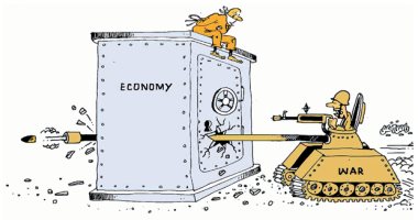 كاريكاتير اليوم.. الحرب فى أوكرانيا تستهدف الاقتصاد العالمي