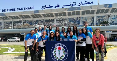 فريق سيدات سلة سموحة يصل تونس للمشاركة فى البطولة العربية