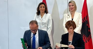 وزيرتا الثقافة بمصر وألبانيا تشهدان توقيع بروتوكول تعاون بين البلدين