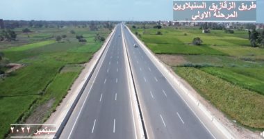 النقل تنتهى من المرحلة الأولى لازدواج طريق الزقازيق – السنبلاوين.. فيديو