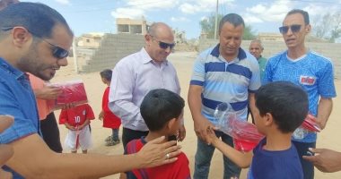 الشباب والرياضة بشمال سيناء تنفذ قافلة حياة كريمة لإسعاد أطفال قرية نجع شبانة