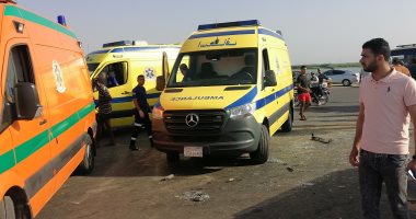 مصرع شخص وإصابة 9 آخرين فى حادث تصادم 3 سيارات جنوب بورسعيد