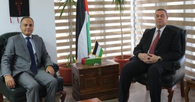سفير فلسطين لدى القاهرة يستقبل السفير المصرى الجديد لدى رام الله