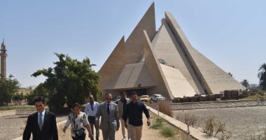 نائب محافظ المنيا يشهد احتفالية المتحف الآتونى ويتابع الأعمال الإنشائية
