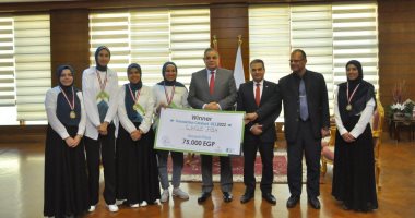 فوز فريق جامعة كفر الشيخ بالجائزة الثانية فى مسابقة صندوق رعاية المبتكرين