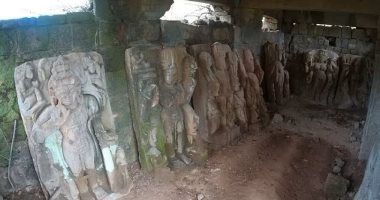 اكتشاف معبد بوذى عمره 1500 عام وعشرات الهياكل الأثرية في الهند
