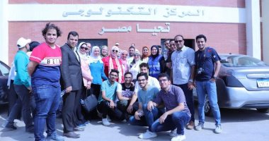 زيارة لطلاب وأساتذة كلية العلاج الطبيعي بجامعة القاهرة لمشروعات حياة كريمة بالغربية