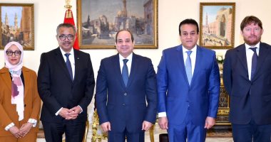 الرئيس السيسى يؤكد حرص مصر على تطوير التعاون مع منظمة الصحة العالمية  