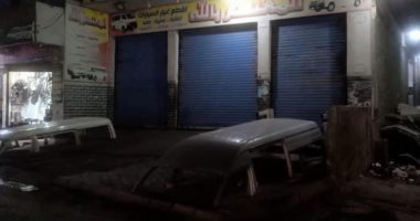 غلق 5 محلات وورش غير ملتزمة بمواعيد الغلق بمركز أوسيم 