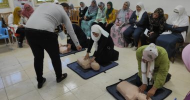 برنامج تدريبي على الإنعاش القلبي الرئوي الأساسي بمستشفى حميات بنها