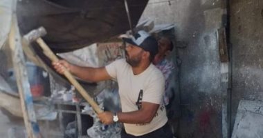 تشميع 3 دورات مياه وهدم 7 تعديات على أملاك الدولة في بورسعيد