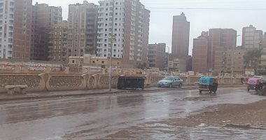 هطول أمطار ما بين متوسطة لغزيرة على مدن وقرى كفر الشيخ.. صور
