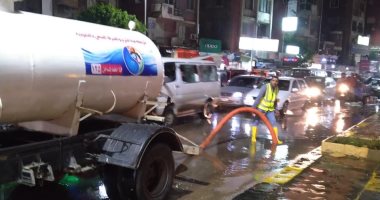 "مياه القليوبية": استمرار رفع تجمعات مياه الأمطار بمناطق المحافظة