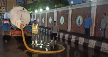 رئيس شركة مياه الشرقية يتابع أعمال سحب المياه بمراكز المحافظة.. صور 