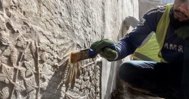 العراق.. اكتشاف جداريات أثرية فى الموصل تعود إلى 2700 عام