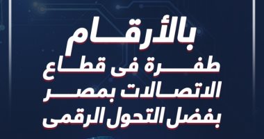 طفرة فى قطاع الاتصالات بمصر بفضل التحول الرقمى.. إنفوجراف