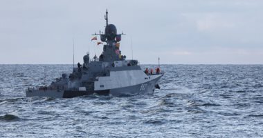 أسطول بحر البلطيق الروسي يختبر سفينة صاروخية جديدة