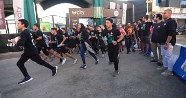 نجوم الرياضة وأعضاء سيتى كلوب يشاركون فى ماراثون الجرى City Run بطنطا