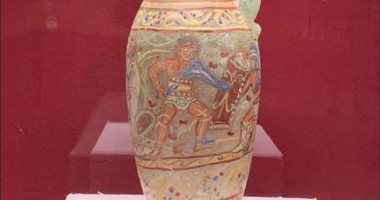 "إناء المصارعة" قطعة رومانية فريدة تعرض بمتحف آثار الغردقة.. صور