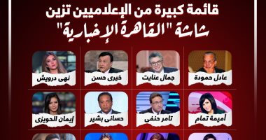 خبراء إعلام ومذيعون كبار يزينون شاشة "القاهرة الإخبارية" مع انطلاقها