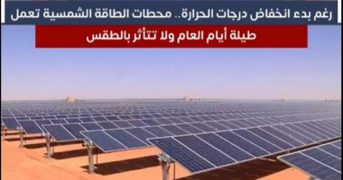 محطات توليد الكهرباء من الطاقة الشمسية تعمل طيلة أيام العام.. فيديو