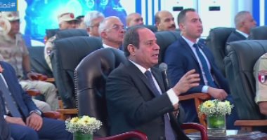 الرئيس السيسي: "أول مرة يكون لمصر قمر اتصالات خاص بيها"