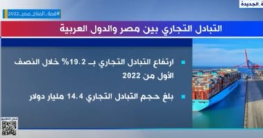 14.4 مليار دولار حجم التبادل التجارى بين مصر والدول العربية.. تقرير لـ"إكسترا نيوز"