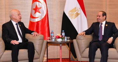 قيس سعيد للرئيس السيسى: نتطلع إلى الاستفادة من تجربة مصر فى تنفيذ المشروعات   