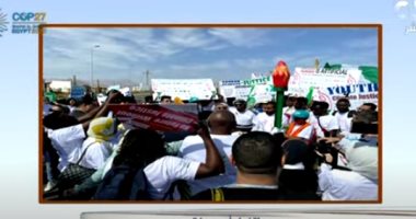 شباب بتحب مصر لـ"مانشيت": 100 أفريقى من 51 دولة في مسيرة العدالة المناخية