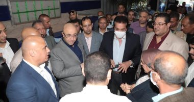 وزير الصحة ومحافظ بنى سويف يتفقدان المستشفى التخصصي.. صور