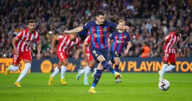 رفض استئناف برشلونة بشأن عقوبة ليفاندوفسكي وغيابه 3 مباريات