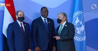 الرئيس السيسي وجوتيريش يستقبلان رئيس السنغال استعدادا لقمة المناخ