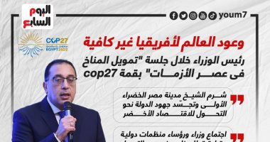 رسائل رئيس الوزراء بجلسة "تمويل المناخ فى عصر الأزمات" بقمة cop27.. إنفوجراف