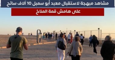 مصر محط أنظار العالم.. مشاهد مبهجة لاستقبال معبد أبو سمبل 10 آلاف سائح