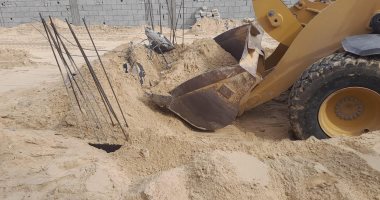 وقف أعمال بناء مخالف وإزالة تعديات خلال حملات مكثفة بمدينة العريش 