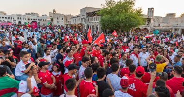 كأس العالم 2022.. الجماهير التونسية تحتشد بالدوحة لتشجيع النسور " صور "