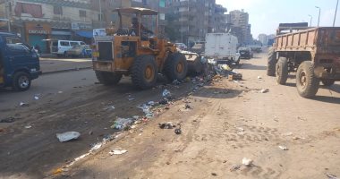 رفع ورد النيل أمام كوبرى عزبة حمد بجانب حملات نظافة مكثفة بمركز المحلة