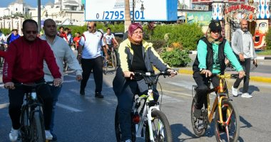 وكيل تعليم بورسعيد تشارك 120 متسابقا فى سباق الدراجات للمرحلتين الإعدادية والثانوية