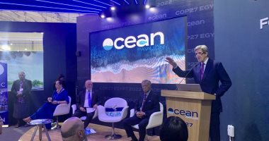 جون كيرى يزور قطاع المحيطات بقمة المناخ.. ويؤكد: يعكس الاهتمام بحماية السواحل