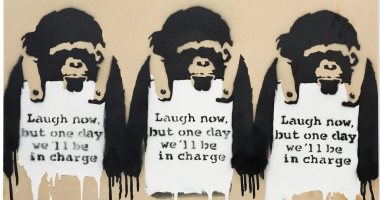 بانكسى فنان الشارع المجهول يربح نزاعا قضائيا حول "رسمة القرد"