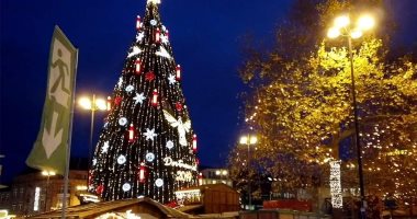 نشطاء ألمان يقطعون "رأس" شجرة الميلاد فى برلين