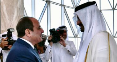 الرئيس السيسي يصل الدوحة لحضور حفل افتتاح كأس العالم 2022