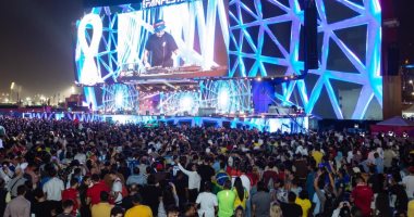 40 ألف شخص فى افتتاح مهرجان الفيفا للمشجعين بالدوحة.. صور