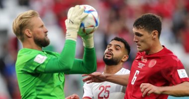 سيطرة من تونس بالشوط الأول ضد الدنمارك في كأس العالم 2022 والنتيجة 0-0